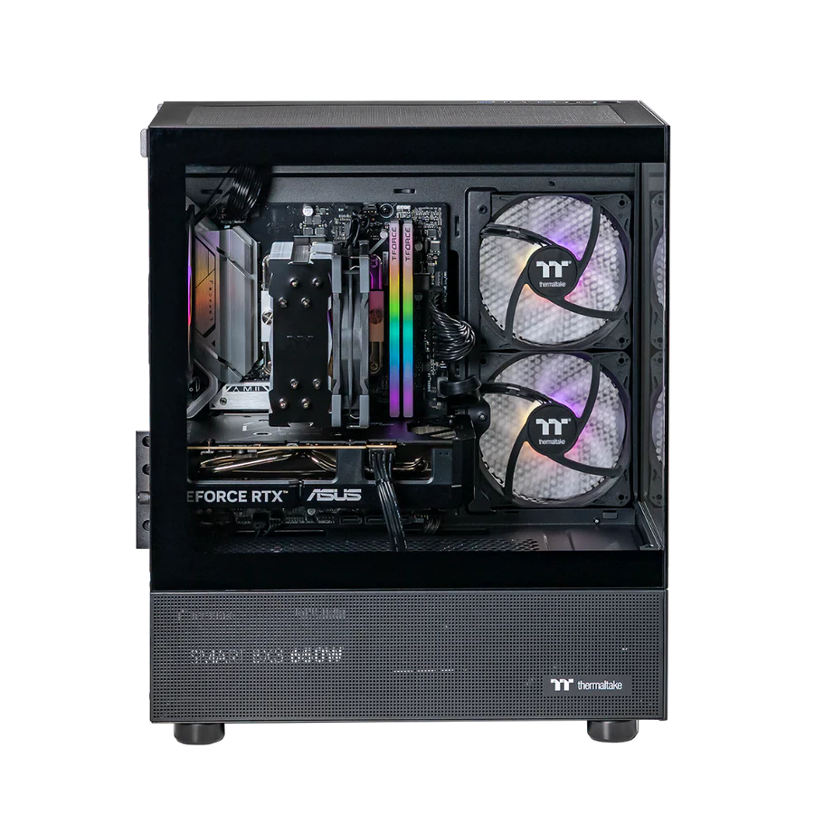 Thermaltake Horizon Elite Gaming Desktop PC (Intel 14400F / RTX 5060 / 32GB RAM) - Black Edition - Image 3