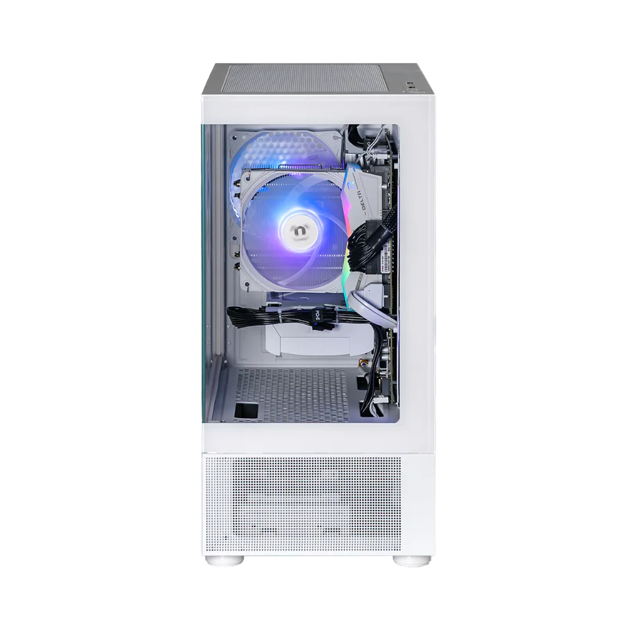 Thermaltake Horizon Elite Gaming Desktop PC (Intel 14400F / RTX 5060 / 32GB RAM) - Snow Edition - Image 4