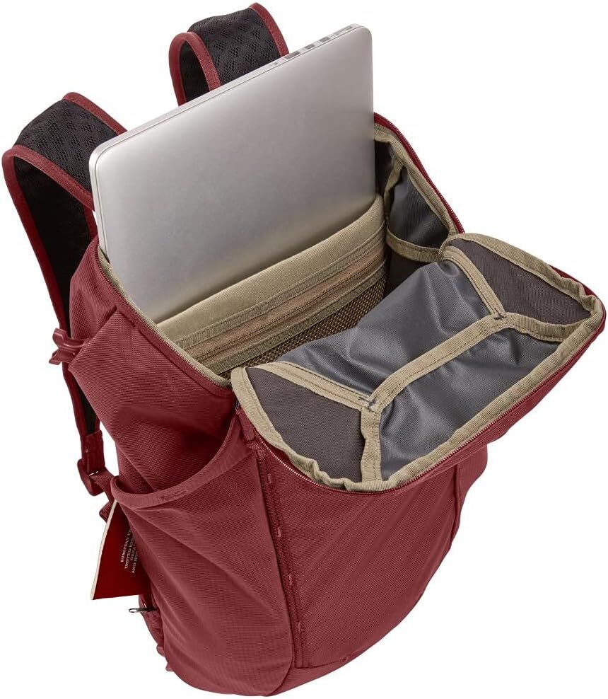 Thule 60L Womens 2-in-1 Landmark Adventure Travel Backpack Bag in Dark Bordeaux Red - Image 7