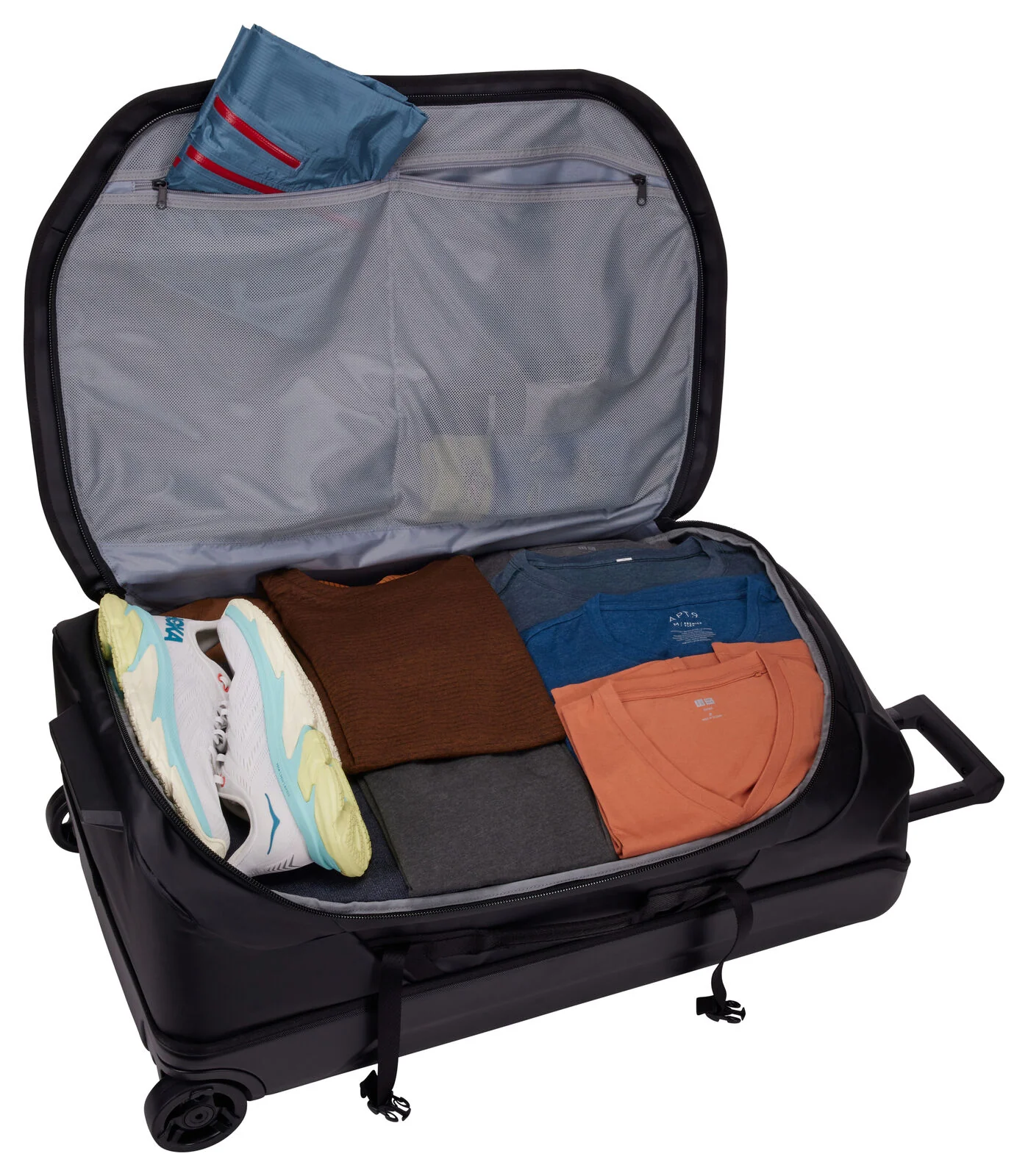 THULE Chasm Wheeled Duffel Travel Suitcase Luggage Bag 110L (Black) - Image 6