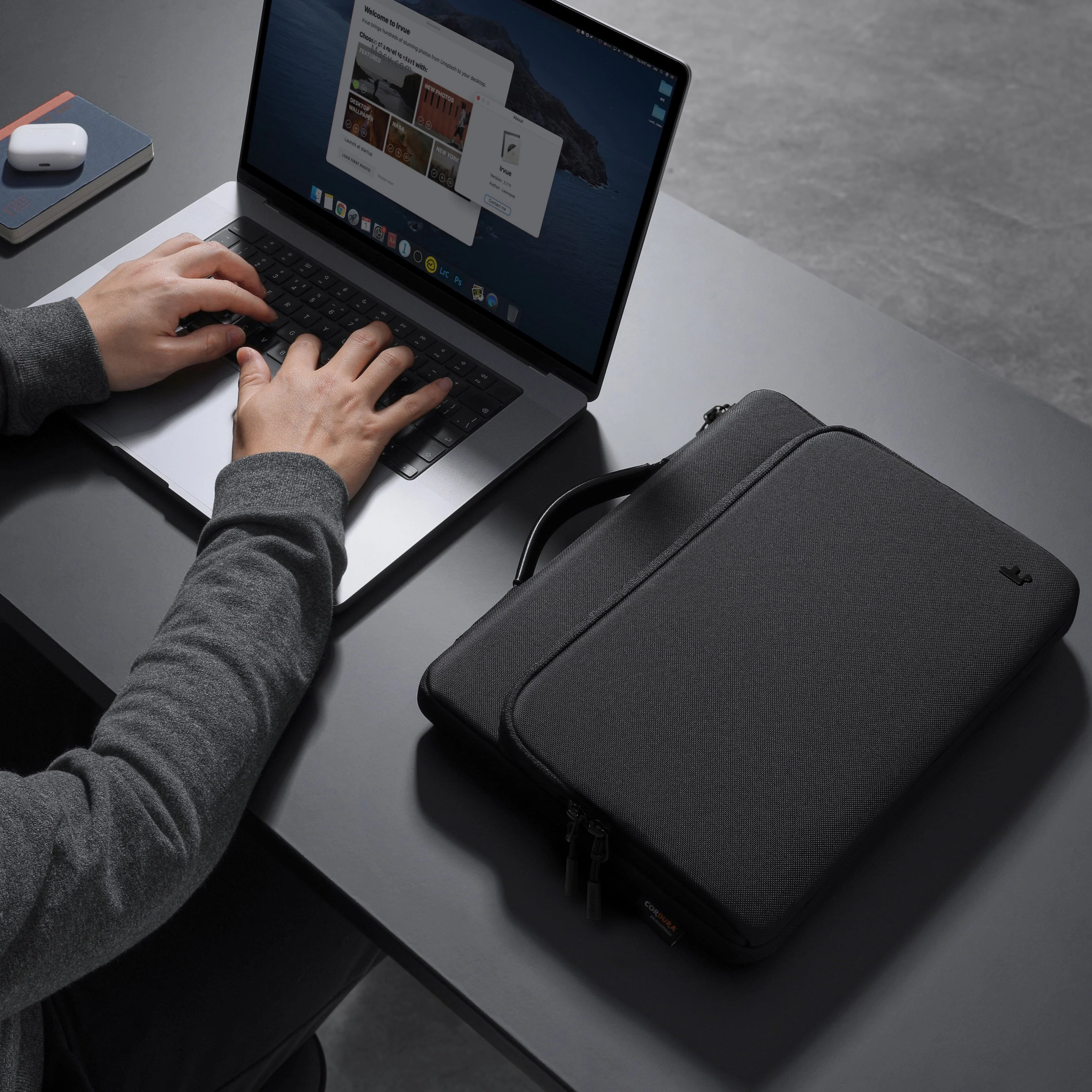 tomtoc Defender-A14 16" Premium Laptop Briefcase - Image 6