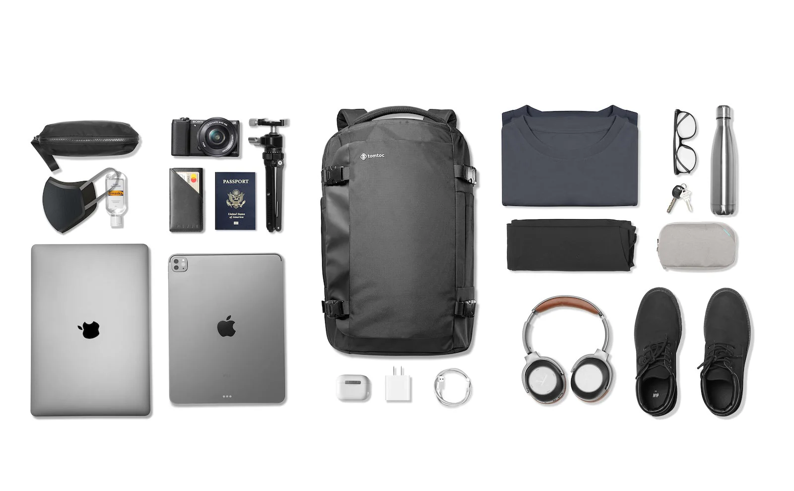 tomtoc Navigator-T66 Travel Laptop Backpack - Image 6