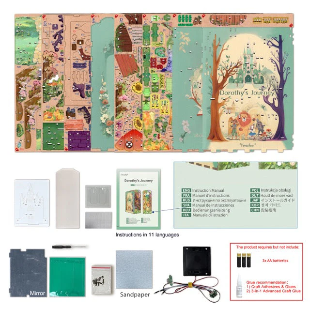 Tonecheer Dorothy's Journey Book Nook Kit - Image 3
