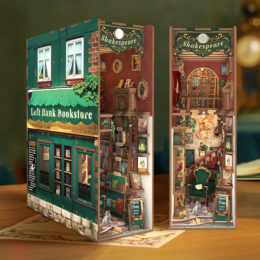 Tonecheer Left Bank Bookstore Book Nook Kit - Image 2