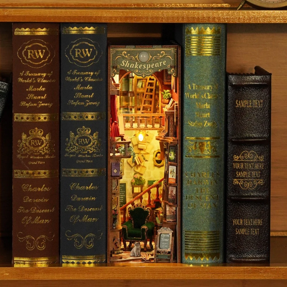Tonecheer Left Bank Bookstore Book Nook Kit - Image 4