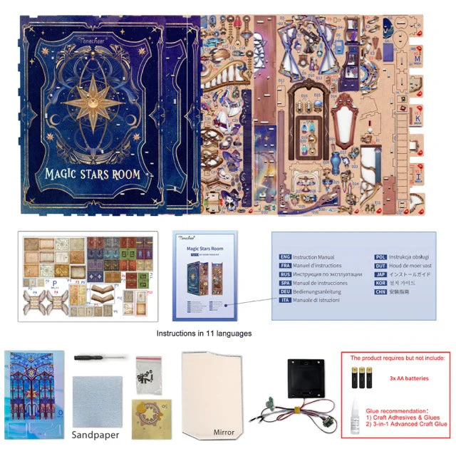 Tonecheer Magic Stars Room Book Nook Kit - Image 4