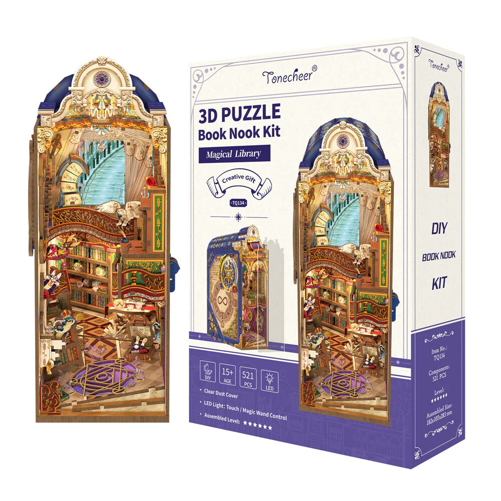 Tonecheer Magical Library Book Nook Kit - Image 2