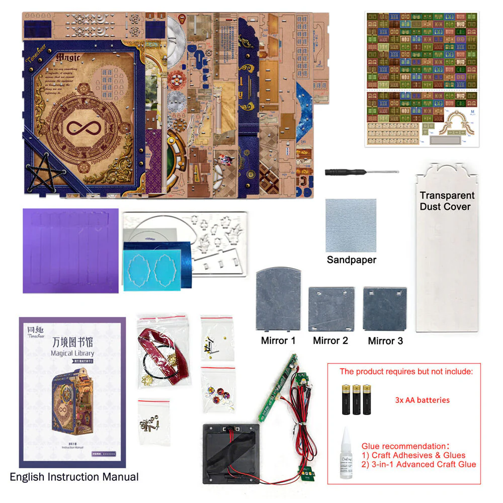 Tonecheer Magical Library Book Nook Kit - Image 4