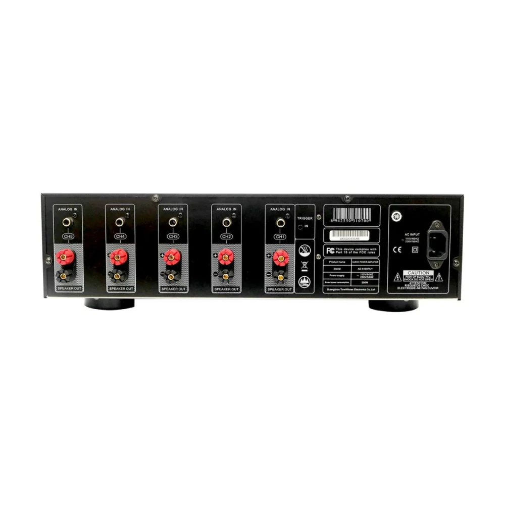 Tonewinner AD-5100PA+ 5 Channel Stereo Power Amplifier Black - Image 5