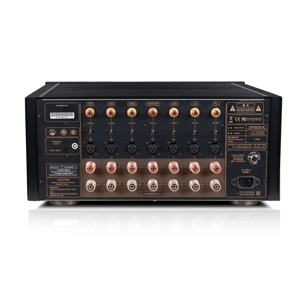 Tonewinner AD-7300PA+ 7 Channel Stereo Power Amplifier Black - Image 4