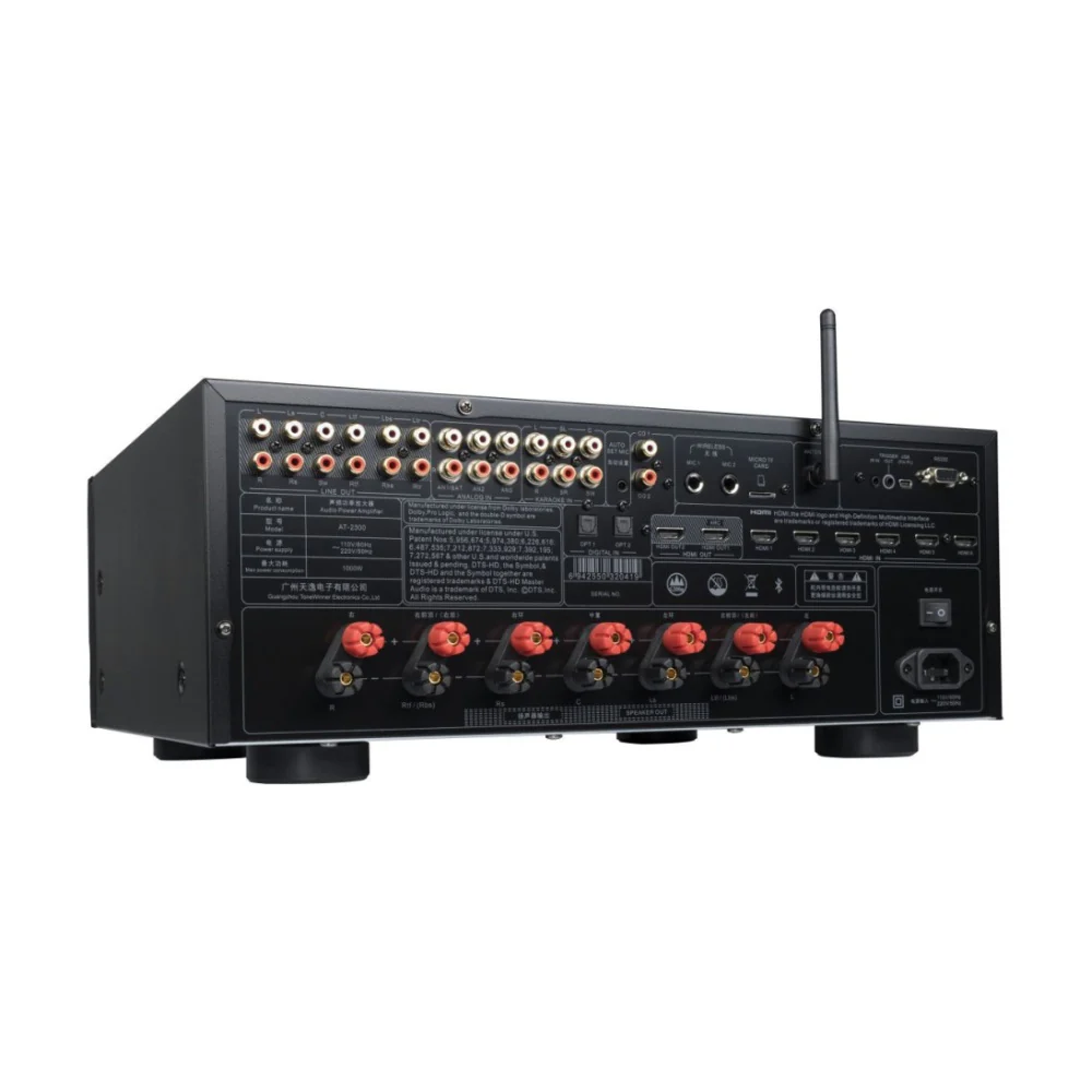 Tonewinner AT-2300 7.1 Channel AV Stereo Receiver Black - Image 2
