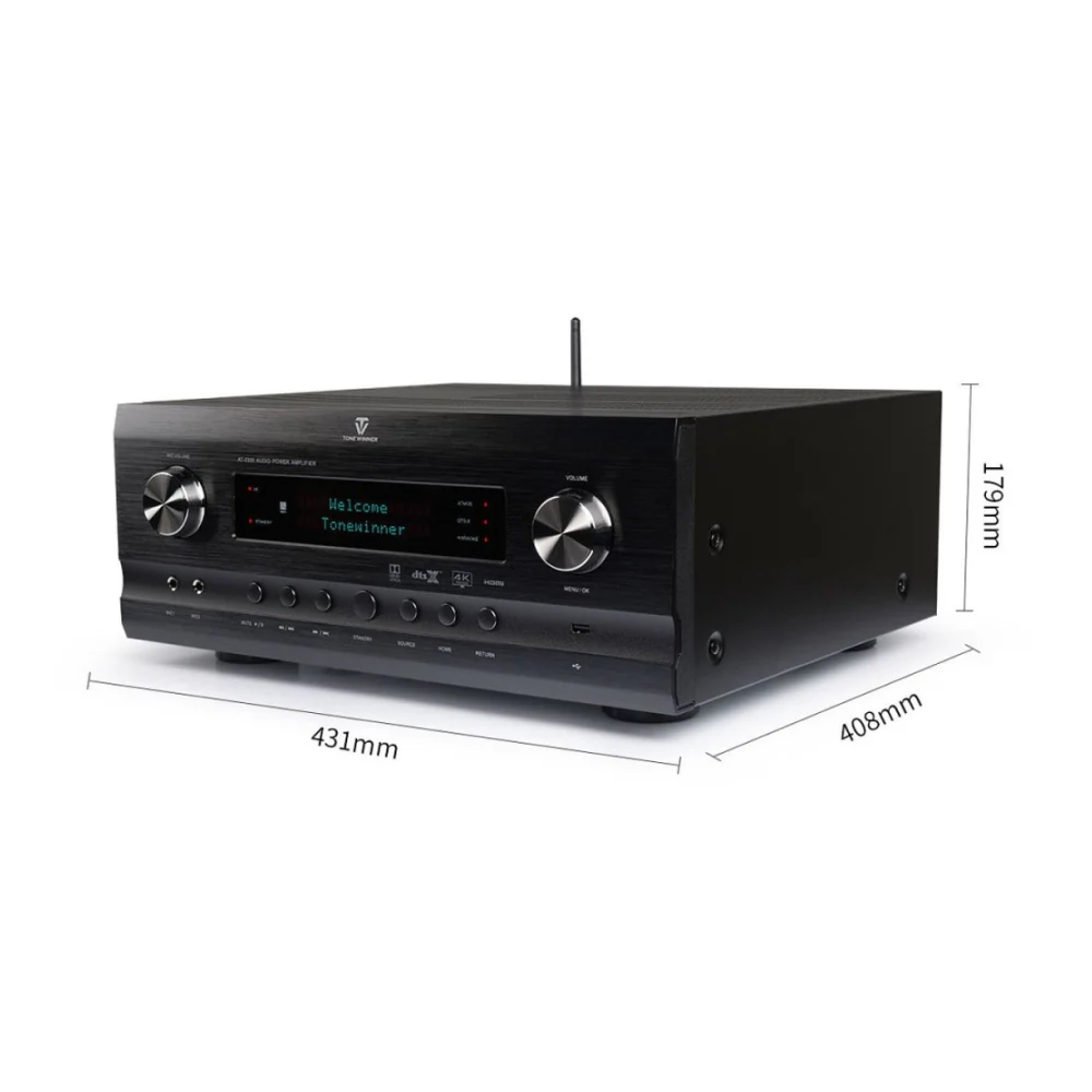 Tonewinner AT-2300 7.1 Channel AV Stereo Receiver Black - Image 7