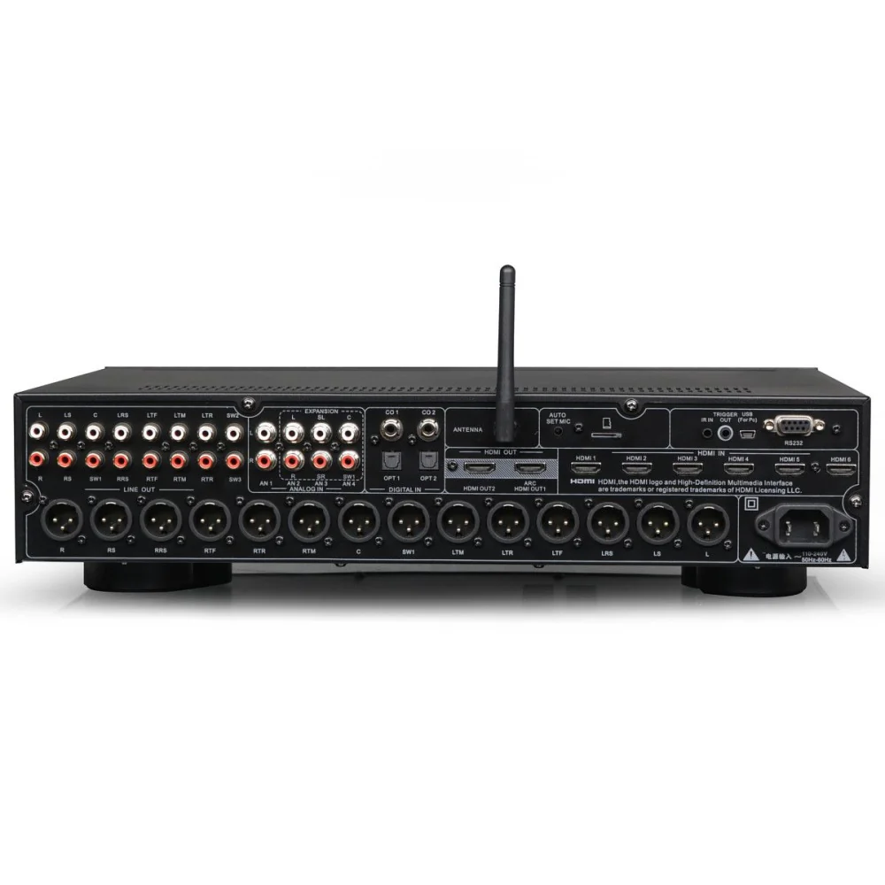Tonewinner AT-300 Processor 7.3.6/9.3.4 Channel Stereo Pre-Amplifier Black - Image 2