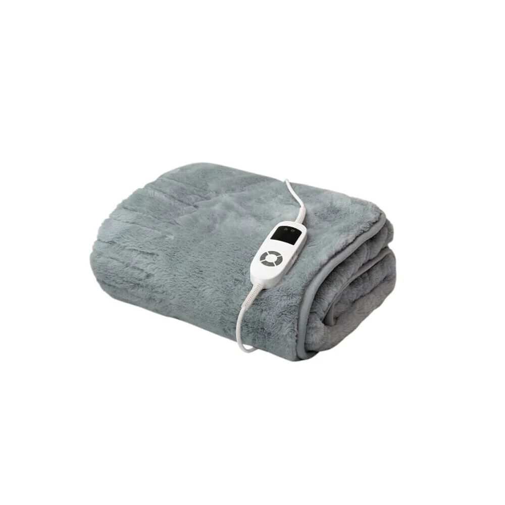 Tontine Luxuriously Warm & Soft Heated Throw - Pewter Blue 120x160 cm - Image 3