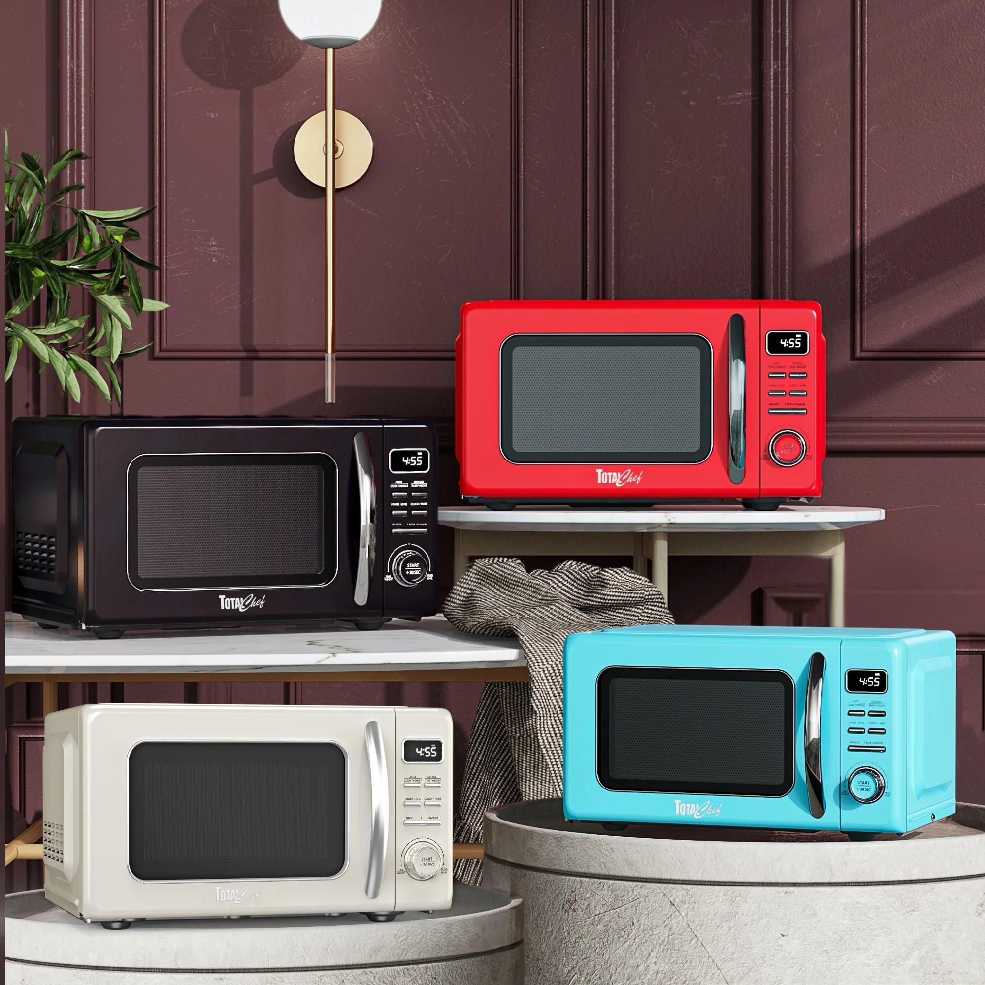 Total Chef Retro Microwave 25L Blue - Image 10