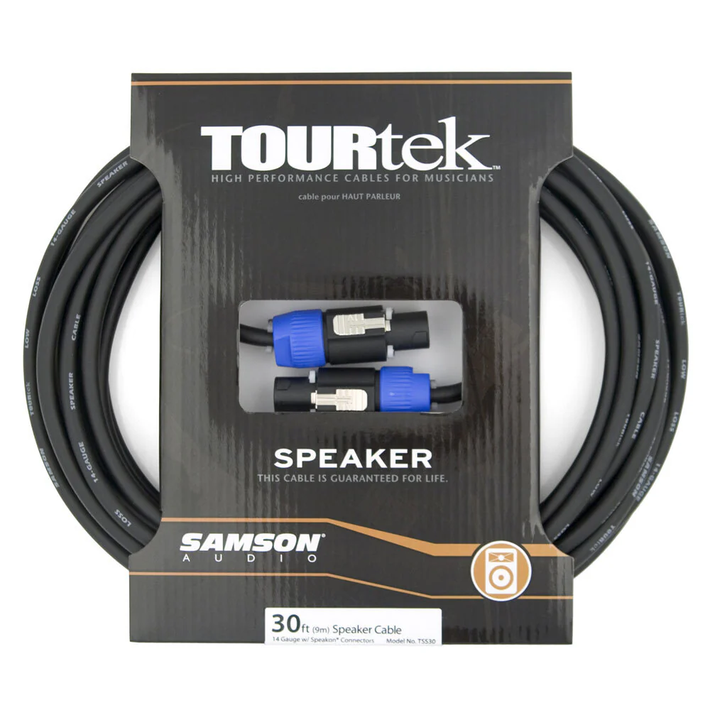 TourTek 9.15m Speakon Speaker Cable Male Connector For Audio System - Image 2
