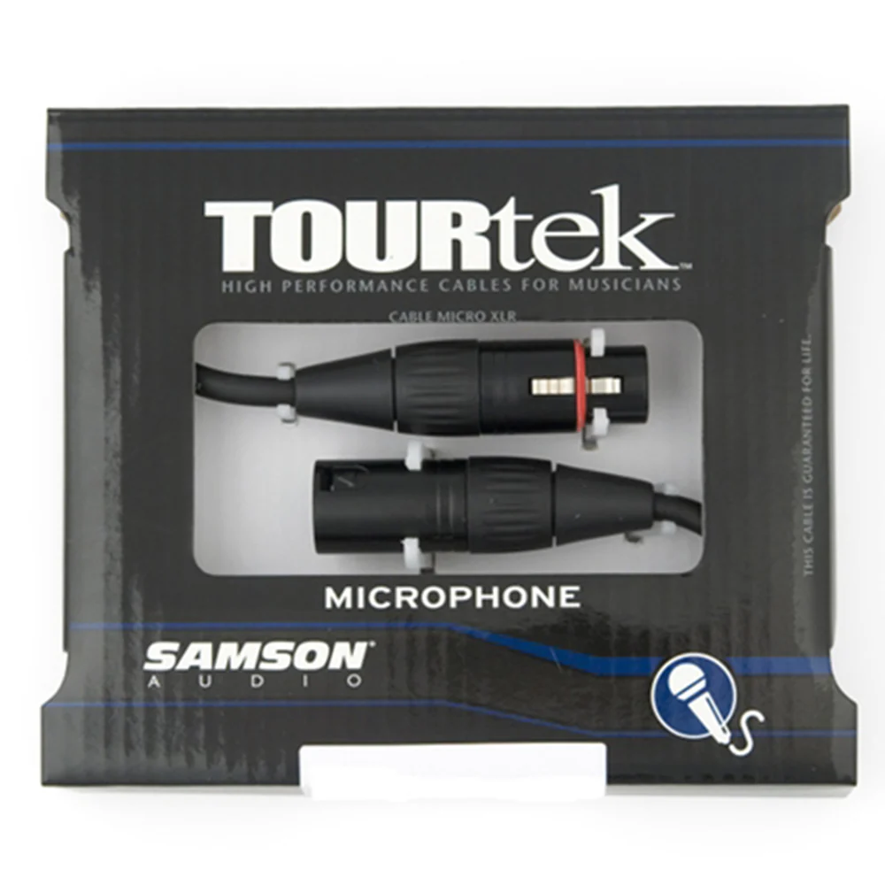TourTek XLR Microphone Cable Male to Female Connector 1.83m (Black) - Image 2
