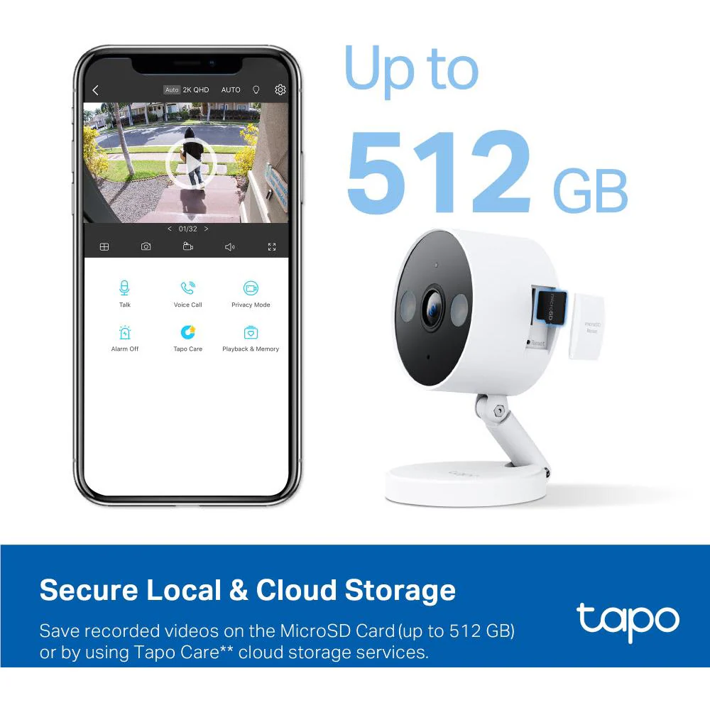 TP-Link Tapo 2K Indoor/Outdoor Wi-Fi Home Security Camera - Image 7