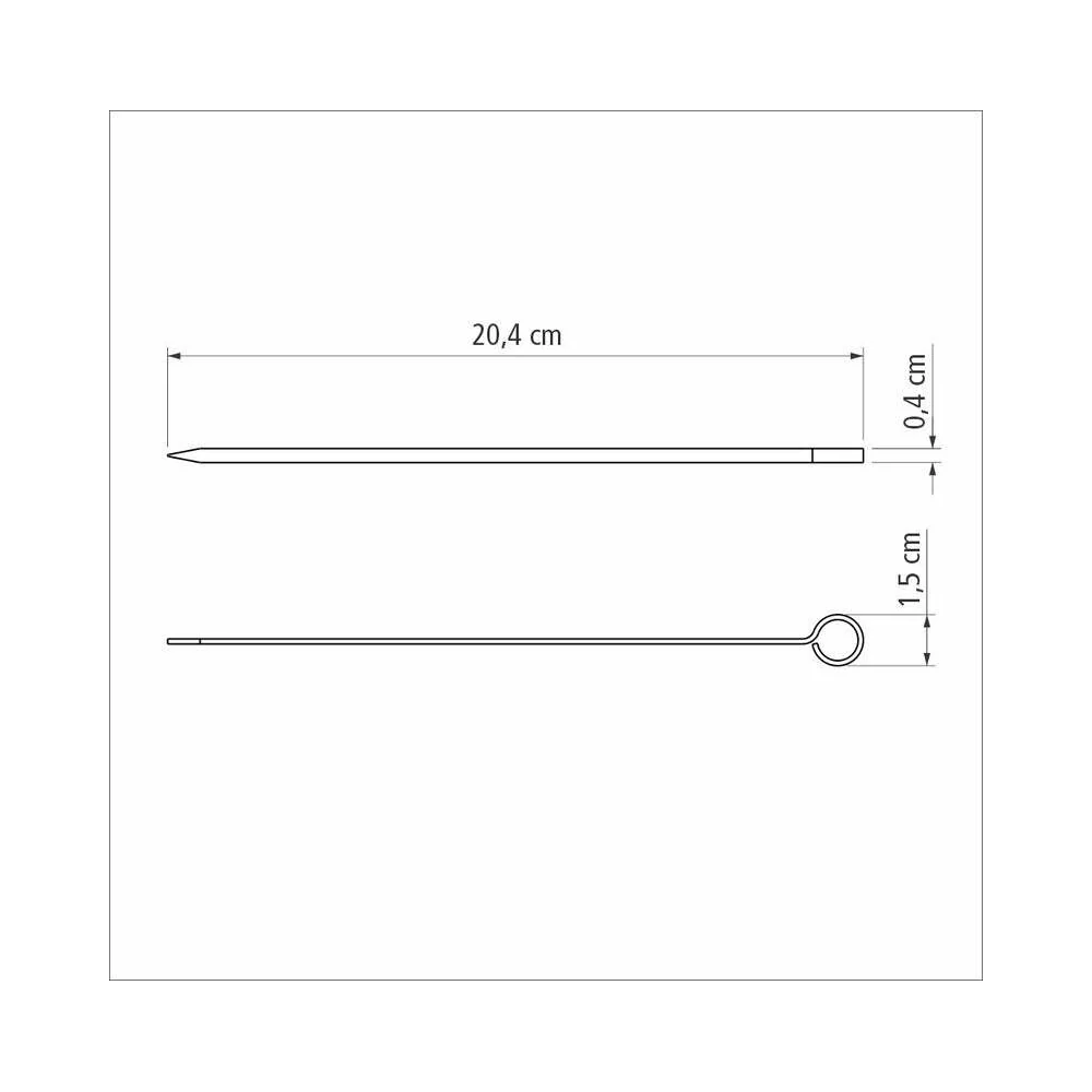 Tramontina 6-Pieces Stainless Steel Churrasco 20cm Skewer Set - Image 5