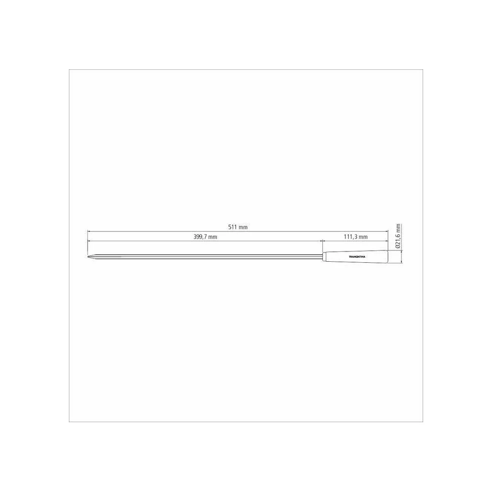 Tramontina 6-Pieces Stainless Steel Churrasco 50cm Skewer Set - Image 2