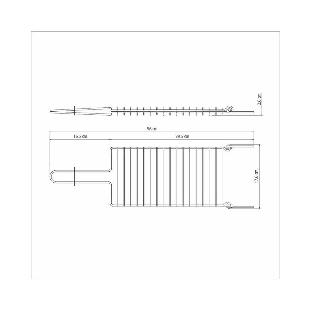 Tramontina Churrasco Stainless Steel Open Fire Grill Tool 56cm - Image 3