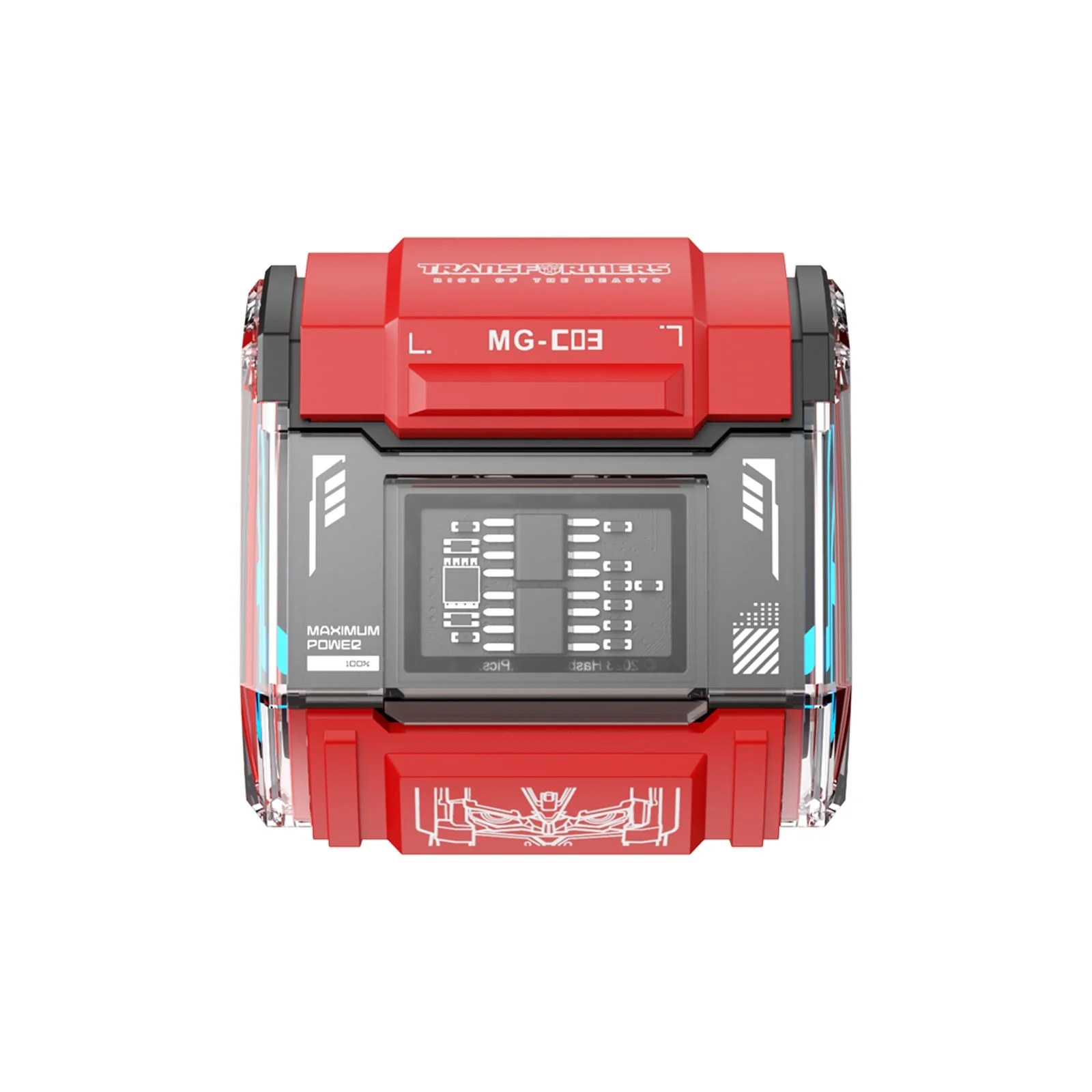Transformers MG-C03 True Wireless Bluetooth Earbuds (Optimus Prime Red) - Image 2