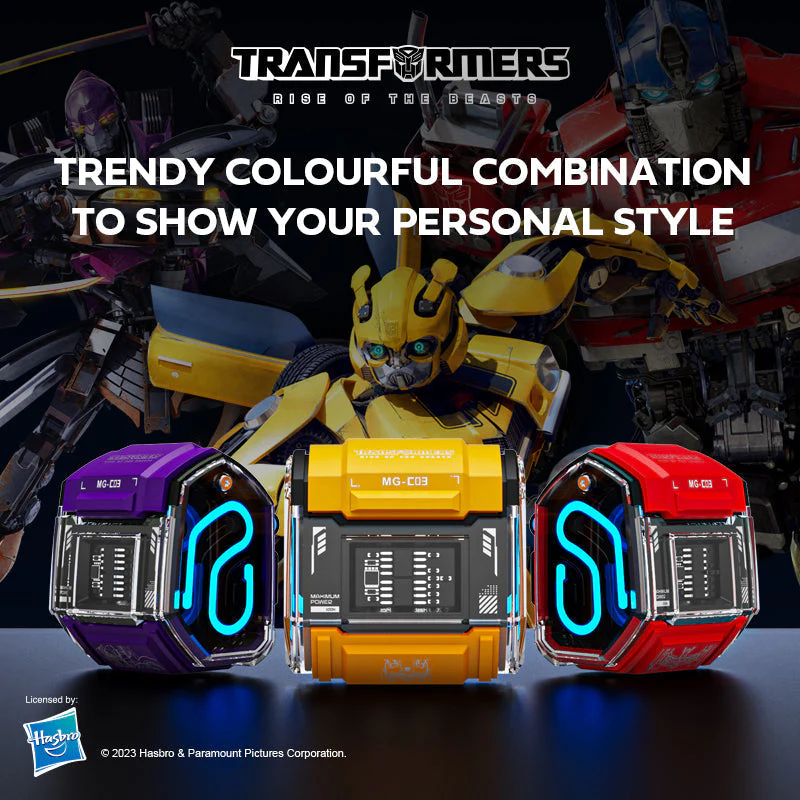 Transformers MG-C03 True Wireless Bluetooth Earbuds (Yellow) - Image 2