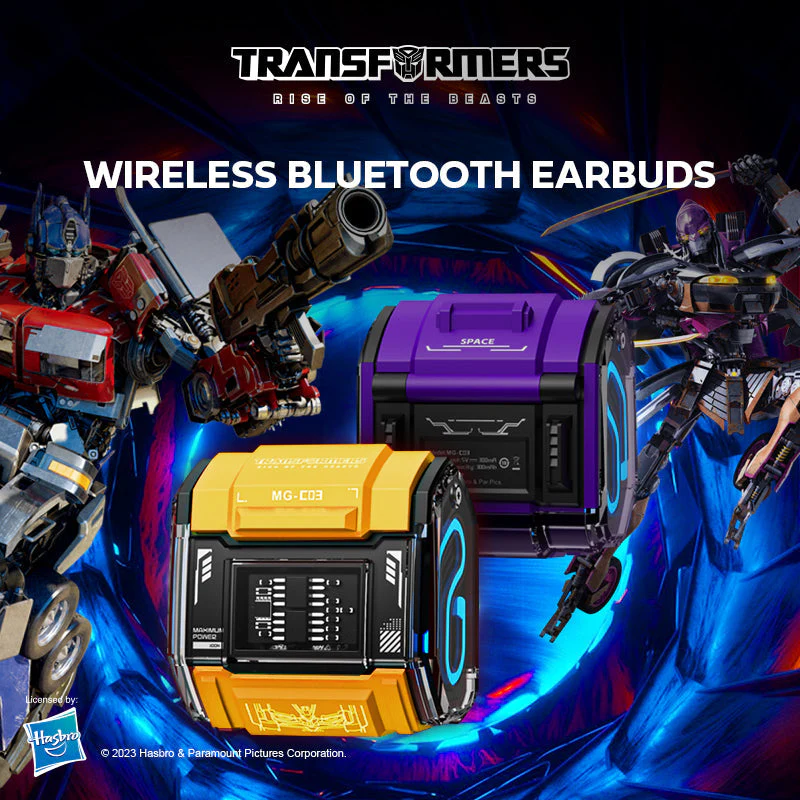 Transformers MG-C03 True Wireless Bluetooth Earbuds (Yellow) - Image 3