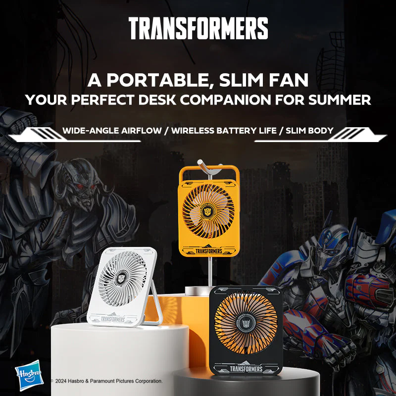 Transformers TF-F01 Portable Desktop Fan (White) - Image 2