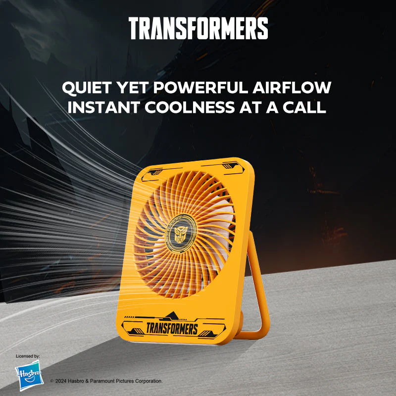 Transformers TF-F01 Portable Desktop Fan (Yellow) - Image 6