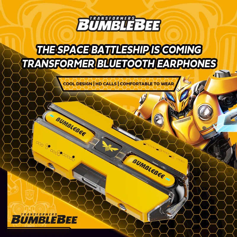 Transformers TF-T01 True Wireless Bluetooth Earbuds (Bumblebee Yellow) - Image 3