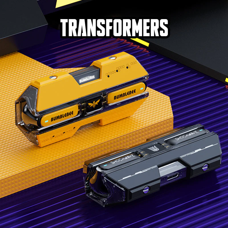 Transformers TF-T01 True Wireless Bluetooth Earbuds (Bumblebee Yellow) - Image 6