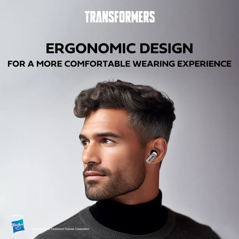 Transformers TF-T31 True Wireless Bluetooth 5.4 Earbuds (Yellow) - Image 9