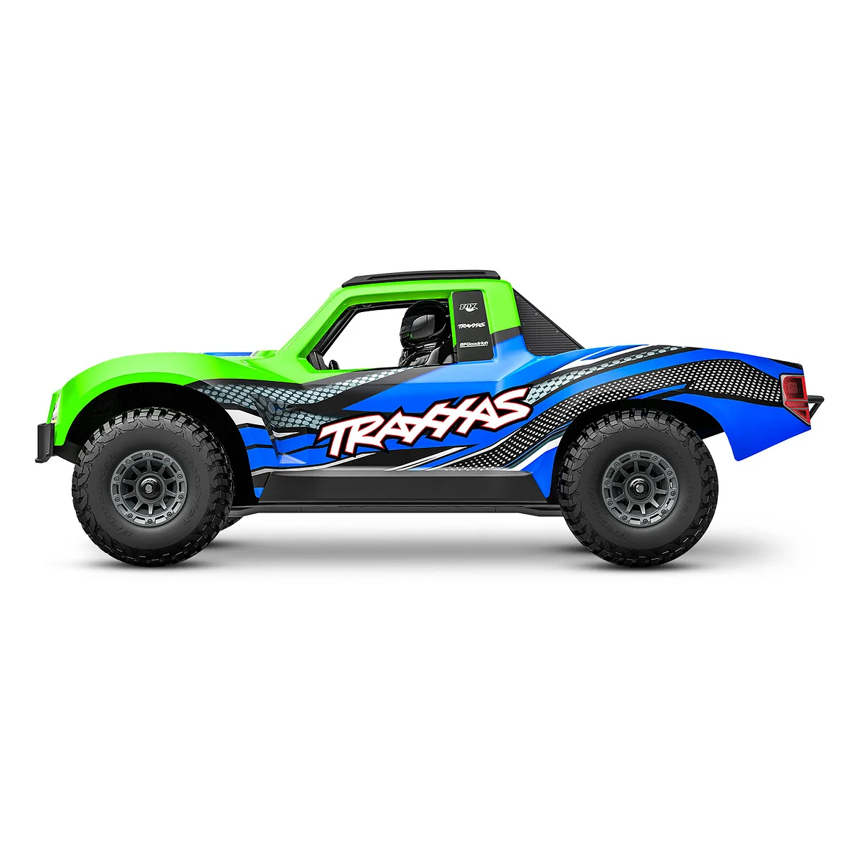 Traxxas Mini Slash 4X4 BL2S RC Short Course Truck Electric Brushless 4WD 1/16 Scale RTR - Green - Image 5