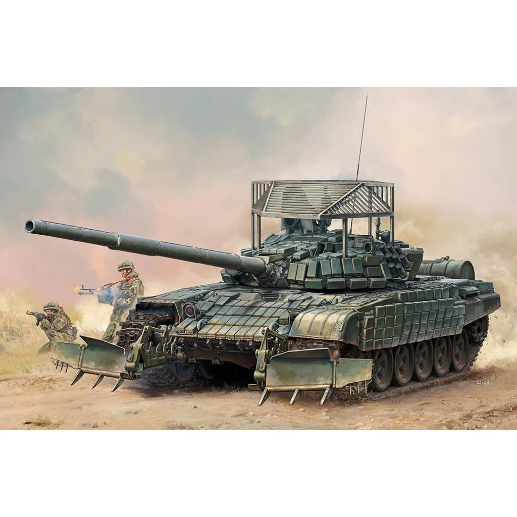Trumpeter 1/35 T-72B1 Russian Tank with KTM-6 - Image 2