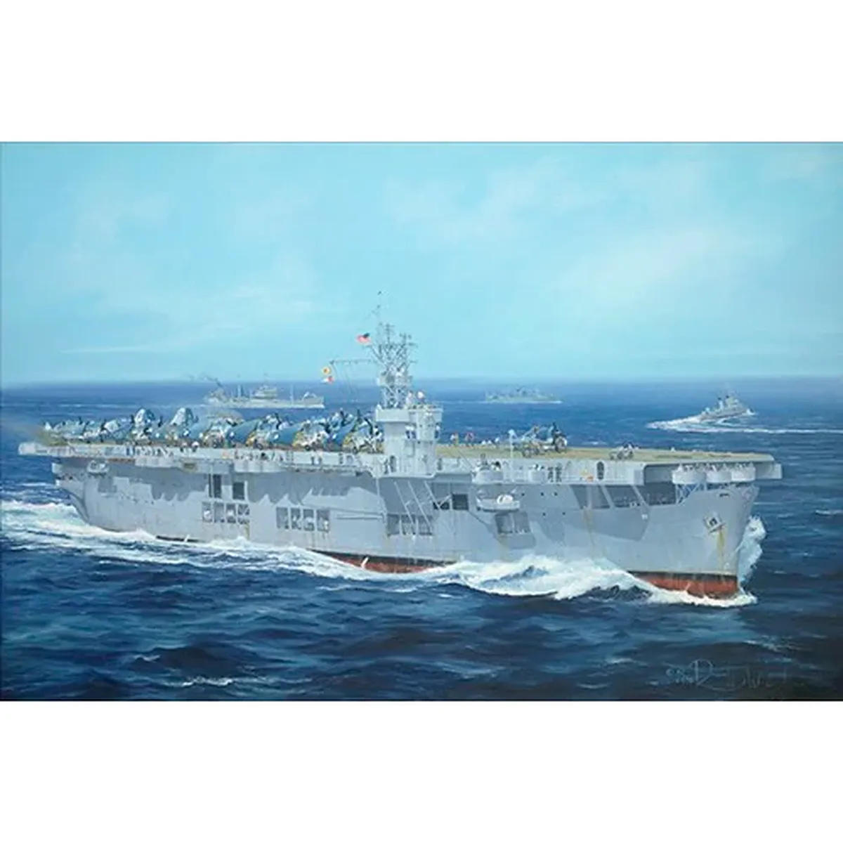 Trumpeter 1/350 USS CVE-26 Sangamon Scaled Plastic Model Kit - Image 2