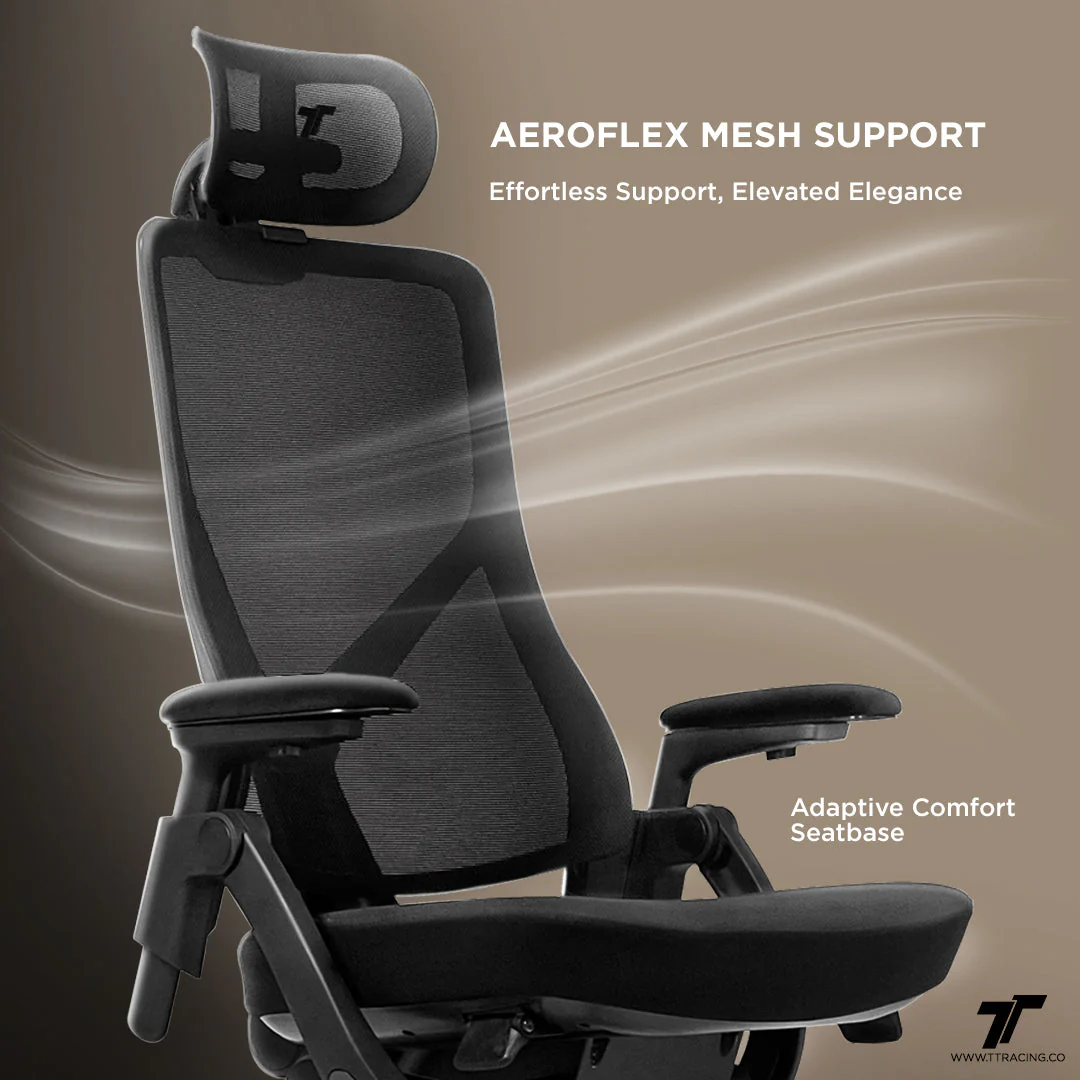 TT Aeroflex Ergochair - Navy Blue - Image 3