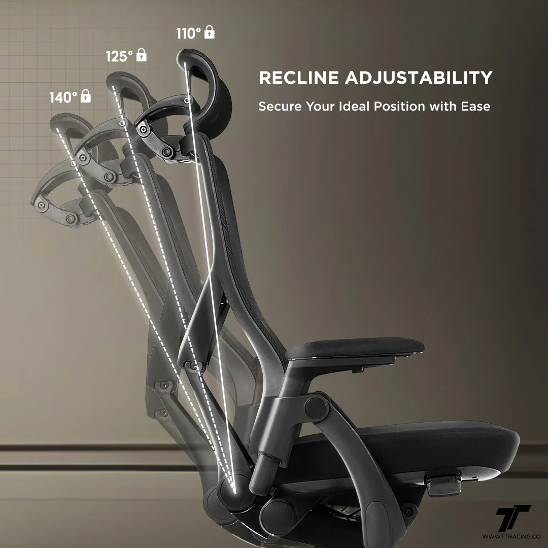 TT Aeroflex Ergochair - Navy Blue - Image 7