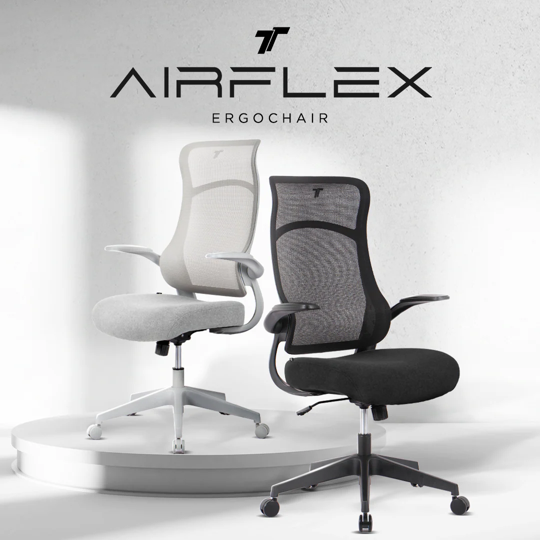 TT AIRFLEX Ergochair - Ashy Grey - Image 2