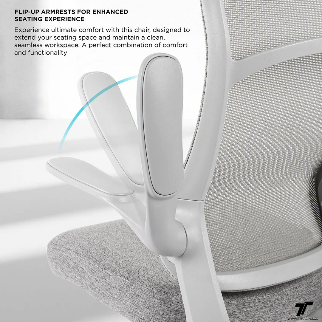 TT AIRFLEX Ergochair - Ashy Grey - Image 5