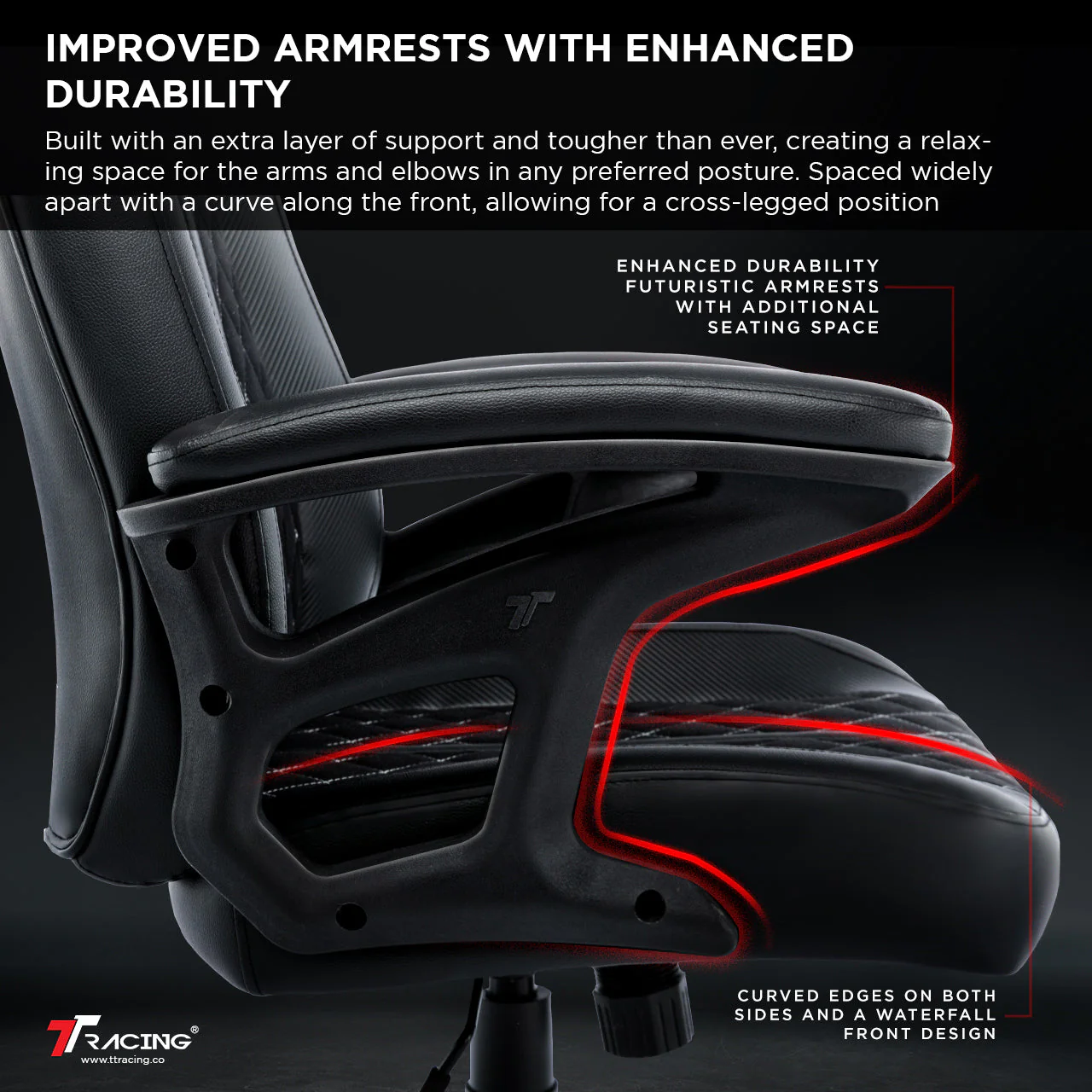 TTRacing Duo V4 Air Threads Fabric Gaming Chair (Dawn) - Image 5