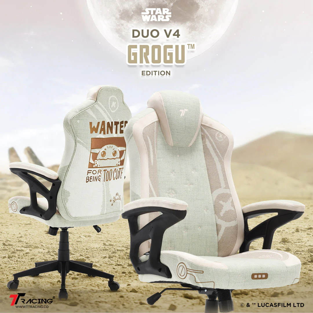 TTRacing Duo V4 Air Threads Fabric Gaming Chair (Grogu Edition) - Image 2