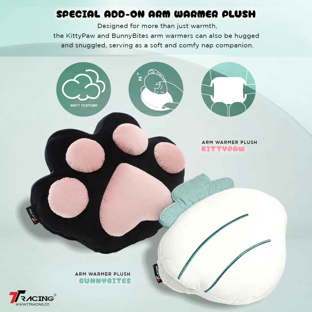 TTRacing DUO V4 Air Threads Fabric Gaming Chair (KittyPuff) - Image 5