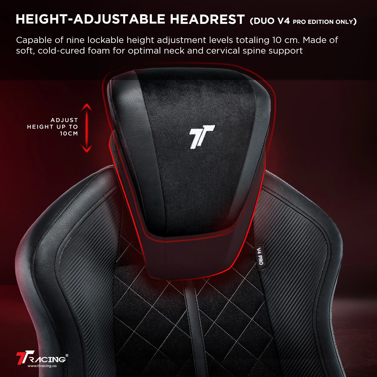 TTRacing Duo V4 Gaming Chair (Stealth) - Image 3
