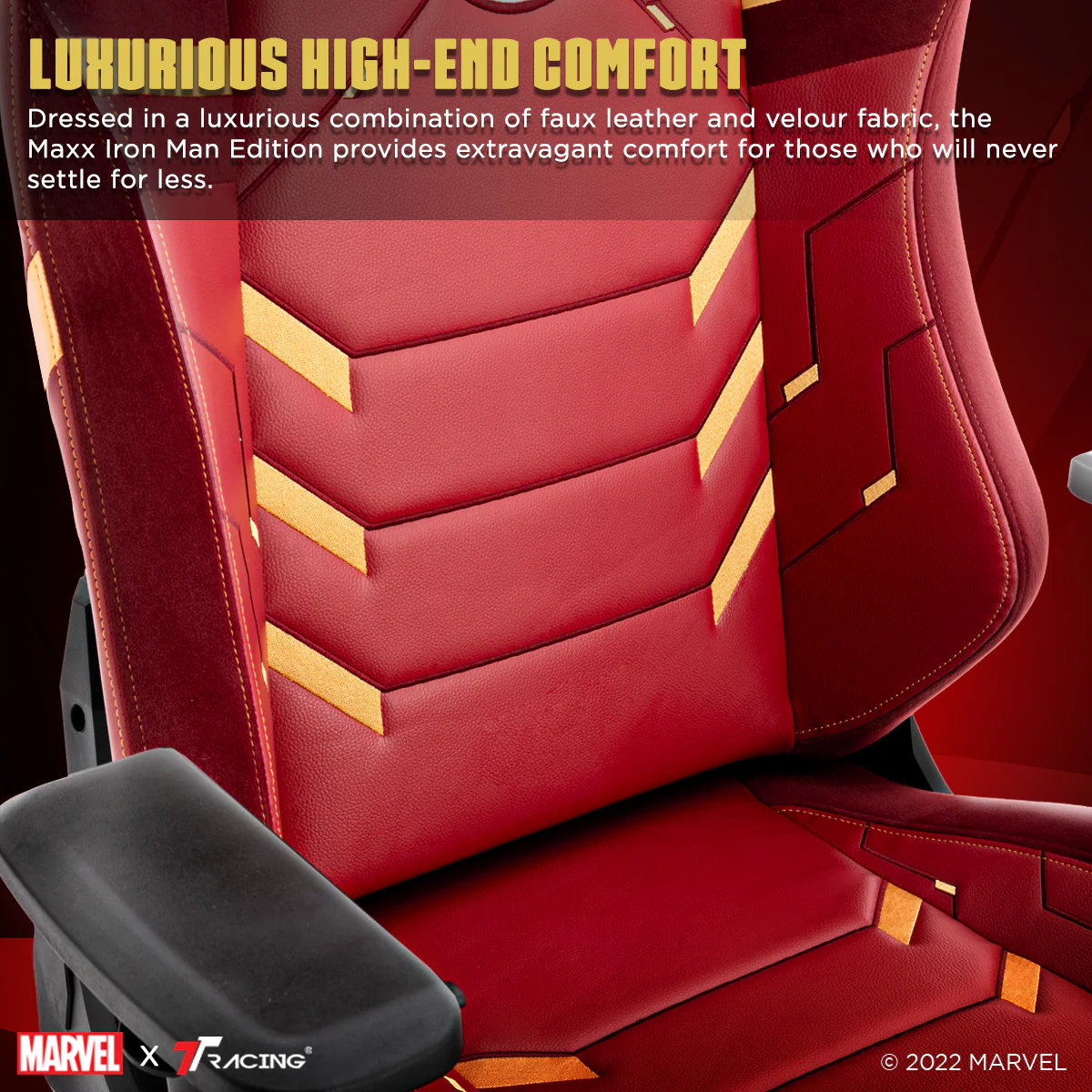 TTRacing Maxx Gaming Chair - Iron Man Edition - Image 3