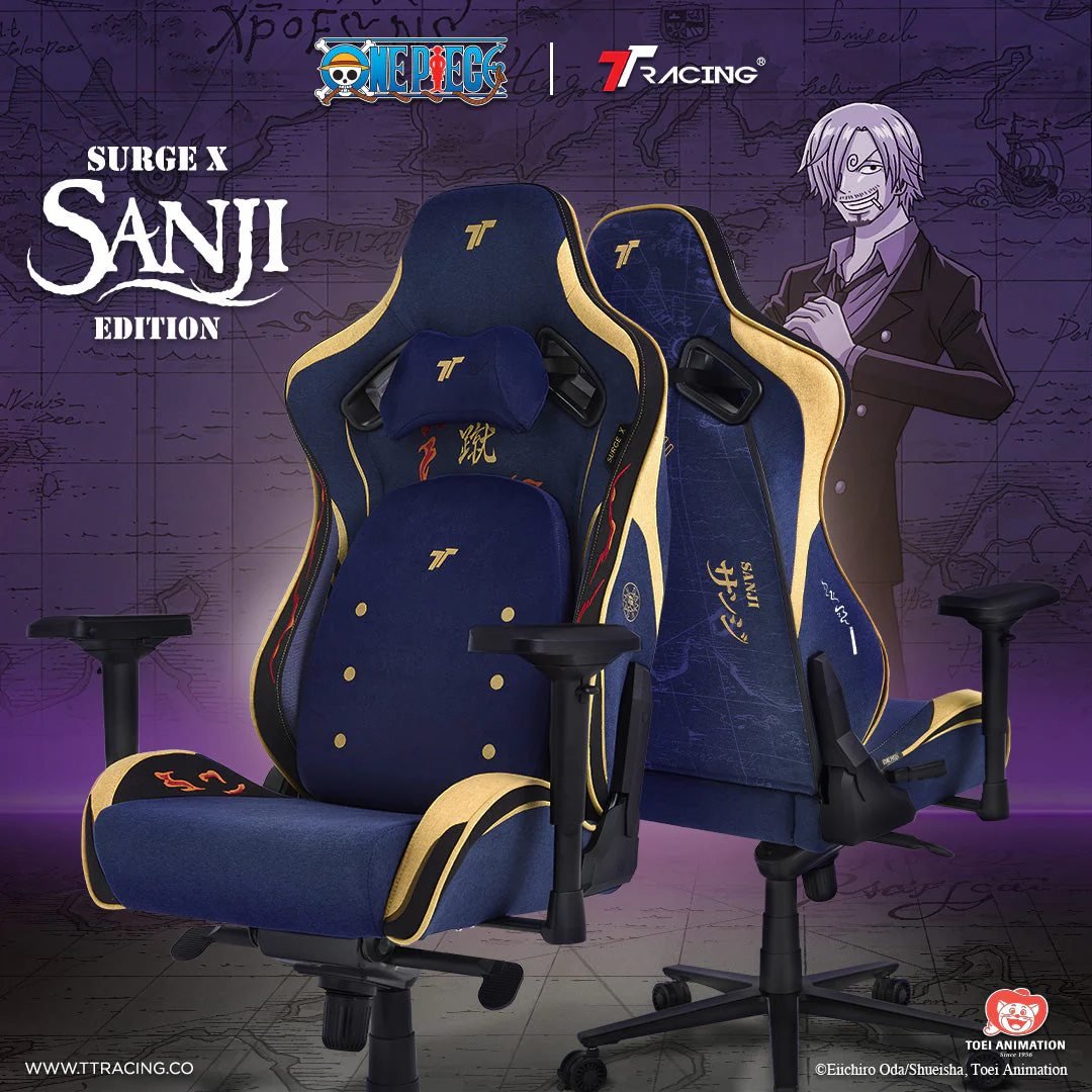 TTRacing Surge X Air Threads Fabric Gaming Chair - Sanji Edition - Image 2