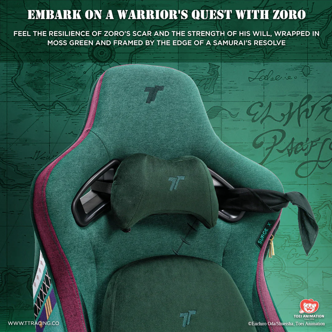 TTRacing Surge X Air Threads Fabric Gaming Chair - Zoro Edition - Image 3