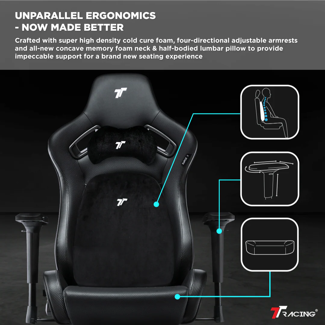 TTRacing Surge X Gaming Chair (Stealth) - Image 3