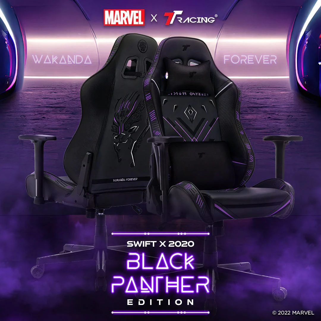TTRacing Swift X 2020 Gaming Chair (Black Panther Edition) - Image 2