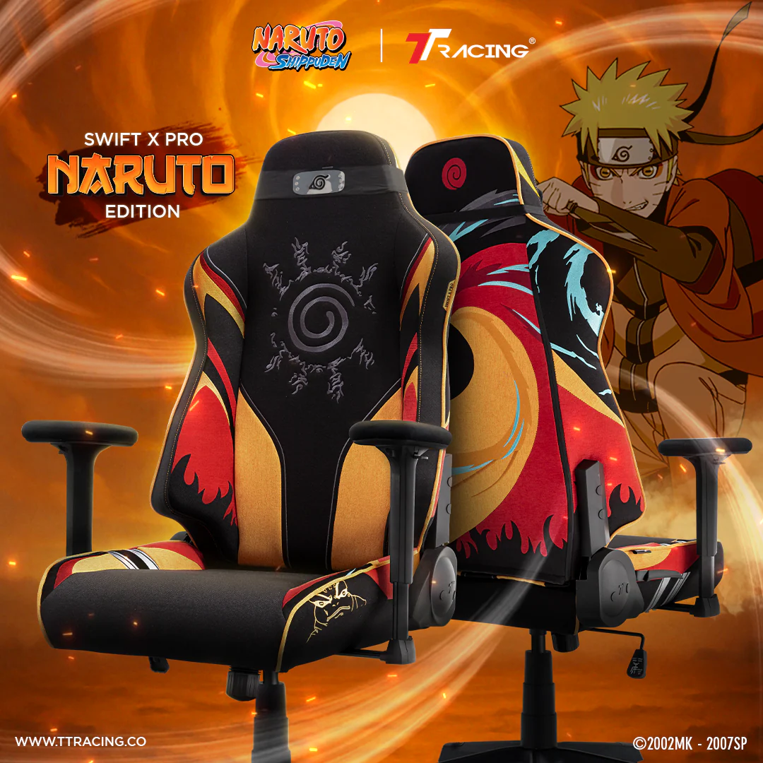 TTRacing Swift X Pro Air Threads Fabric Gaming Chair (Naruto Edition) - Image 2